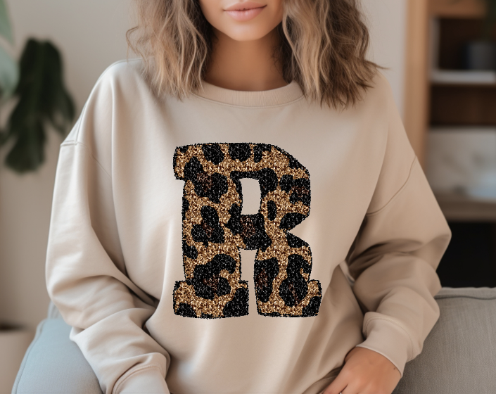 Sweet and Sassy Tees - Wholesale Sublimation Transfer - Sequined Leopard Letters DTF Transfers0