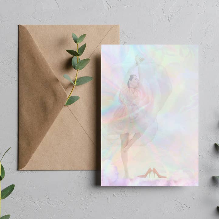 (BL11) DANZA ( Biglietto d'Auguri Interattivo di Meditazione ) per la vendita all'ingrosso da parte di Jellow Cards & Gifts