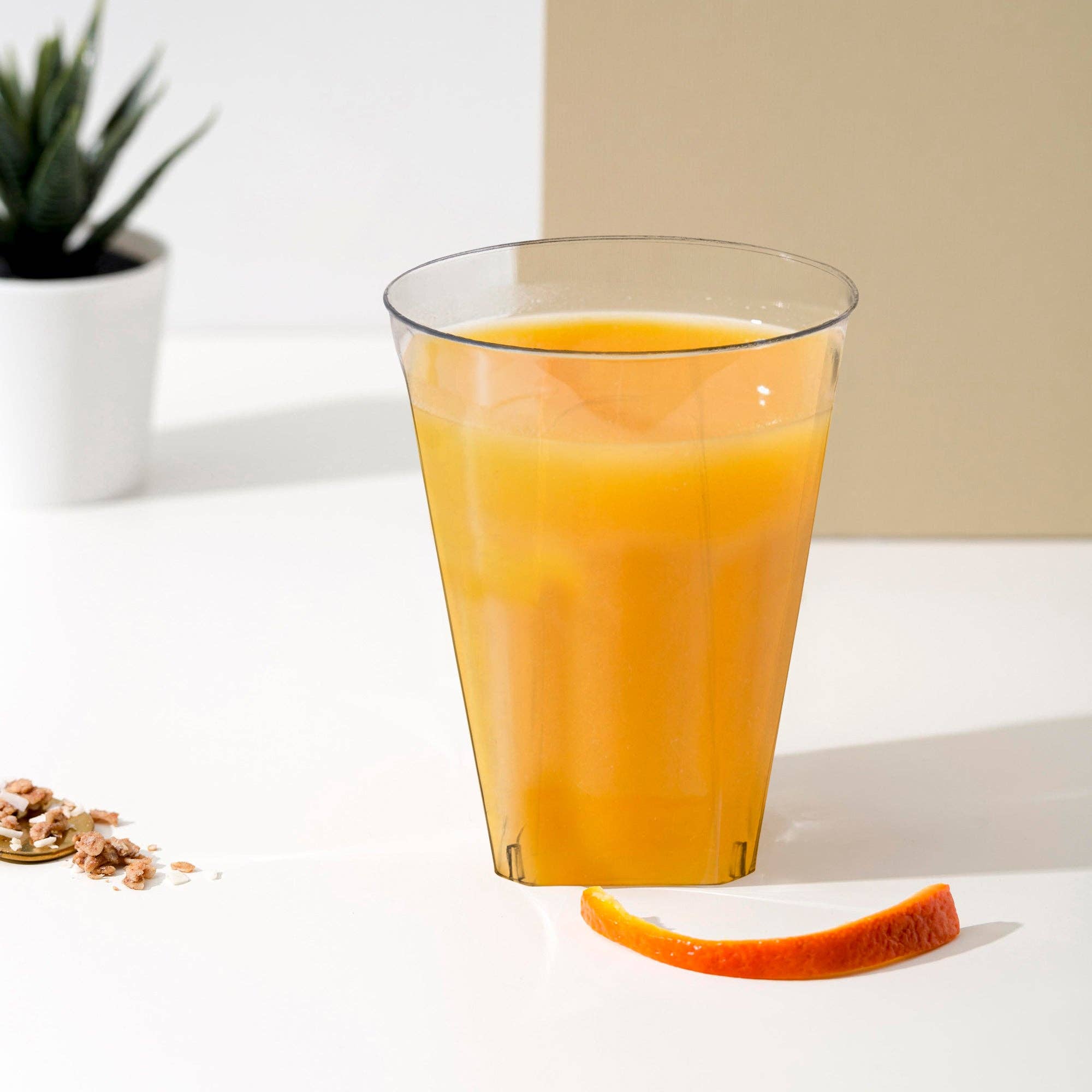 Smarty had a Party - Wholesale Disposable Cup - 7 oz. Clear Square Bottom Disposable Plastic Cups - 500 pcs8