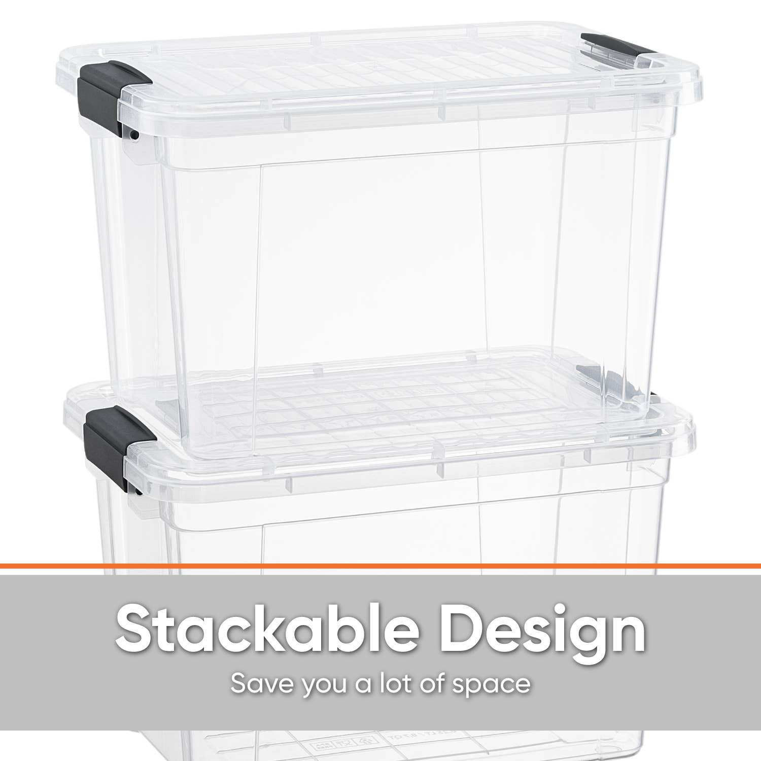 Superio Brand - Wholesale Storage Bin - Superio Clear Closet Storage Organizing Container, 46 Liter3