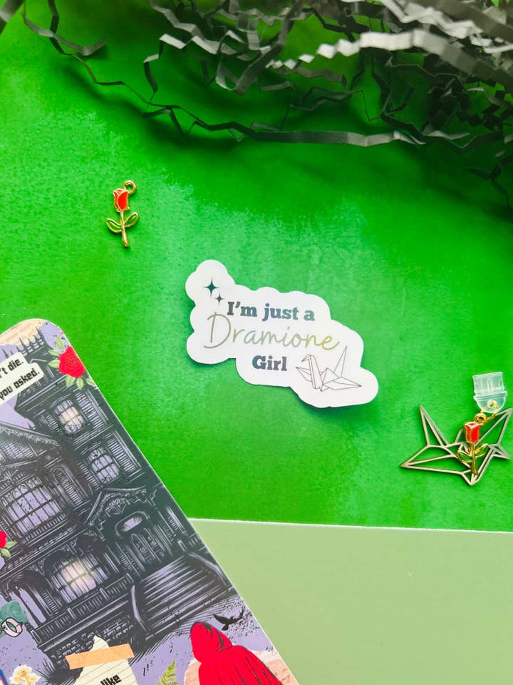 Dramione fanfic Inspired Holographic Sticker – Fantasy Bookish Laptop & Kindle Decal for wholesale by TheBookShack