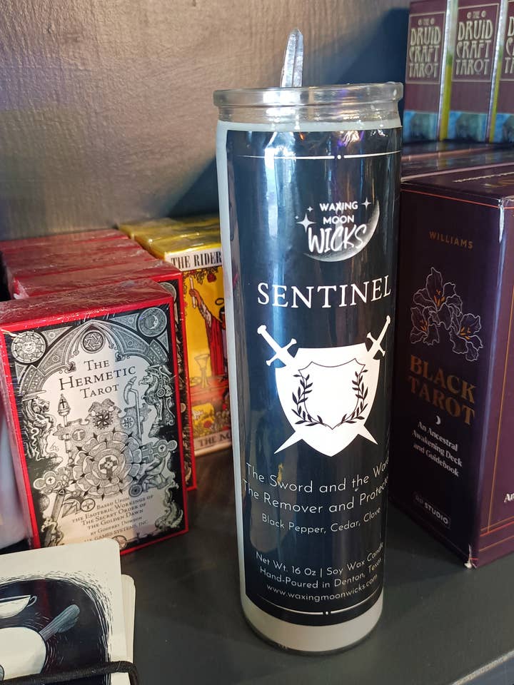 Bougie Sentinel Intention pour la vente par Waxing Moon Wicks