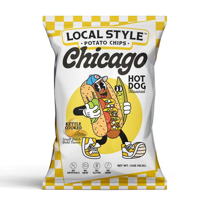 Local Style Chips - Wholesale Chips - Hot Dog Flavor Potato Chips 25ct - Local Style | Chicago