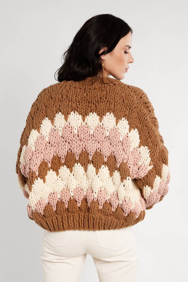 SAACHI – wholesale Cardigan – Women’s – Chunky Knit Cardigan Cropped10