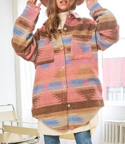 HIDDENBRAND - Wholesale Jacket - Women's - Aztec Tweed Western Jacket0