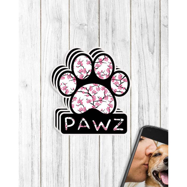 PAWZ - Wholesale Sticker - Cherry Blossom Vinyl Sticker