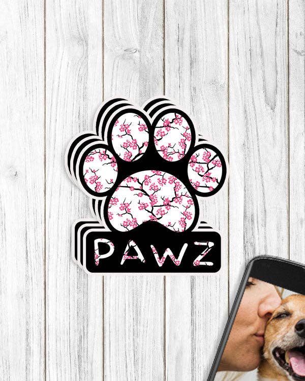 PAWZ - Vente Autocollant - Sticker vinyle Cherry Blossom