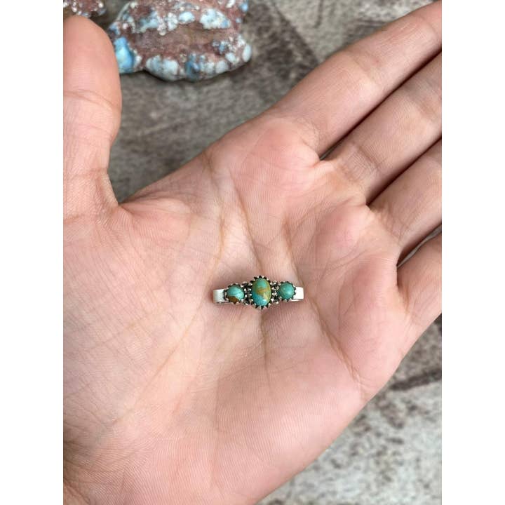 Nizhonitradersllc - Wholesale Individual Charm/Pendant - Handmade Sterling Silver Kingman Turquoise Watch Charms with Signed Nizhoni2