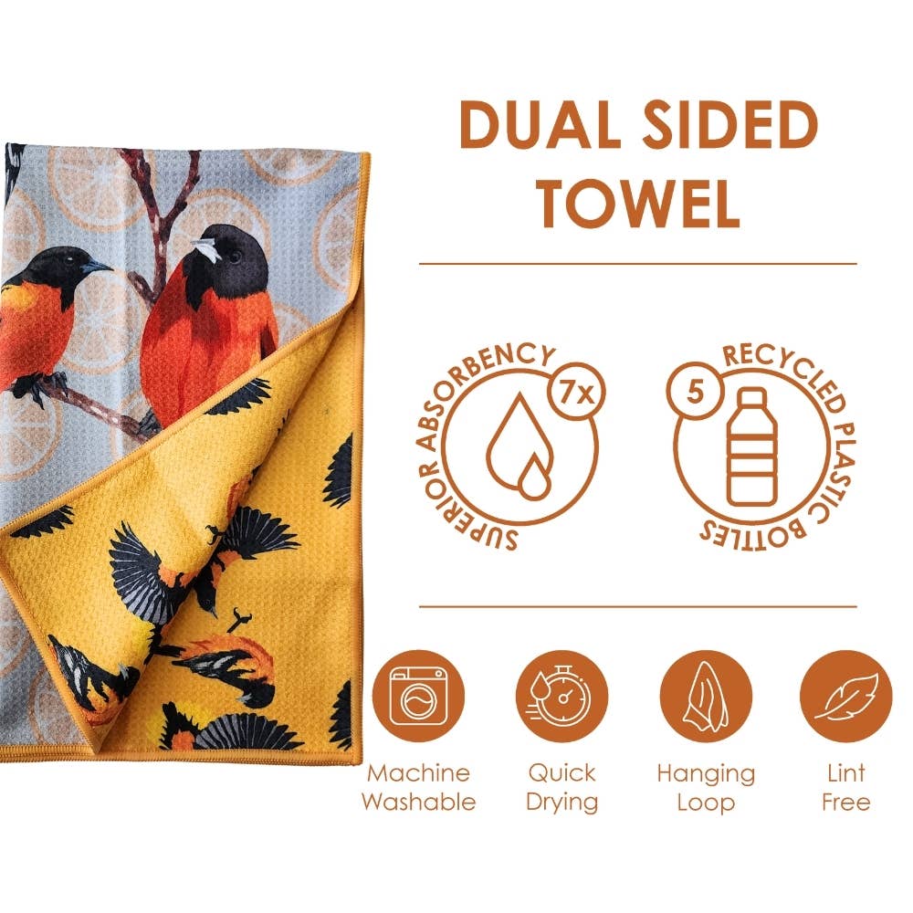 Buzzee - Wholesale Tea Towel - Oriole - Dual Sided Tea Towel - Kitchen & Hand Towel4