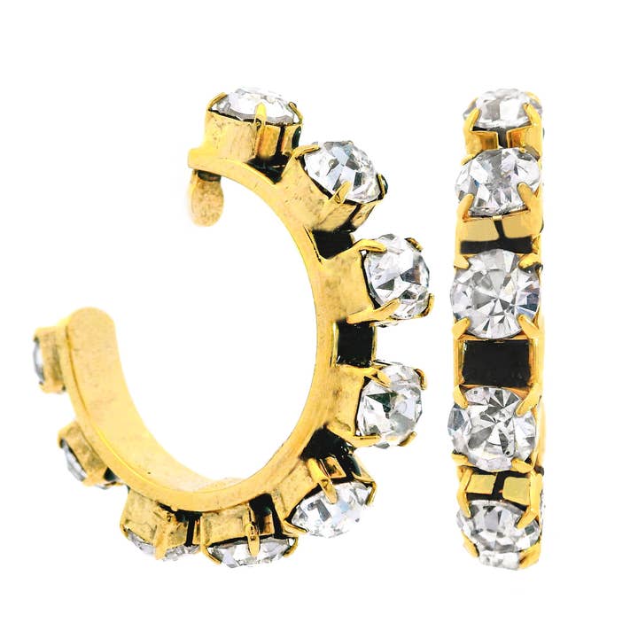 Anna Hoops in Black for wholesale by TOVA