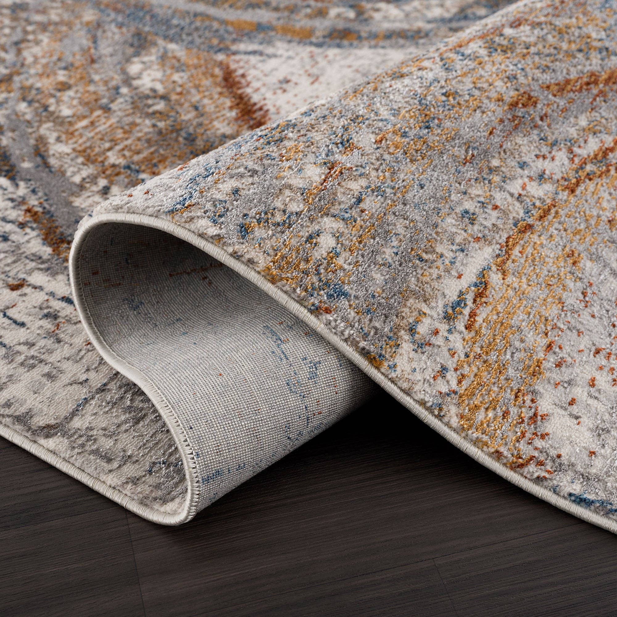 Multi Tapis multicolore Abstract Circle en vente sur Faire3