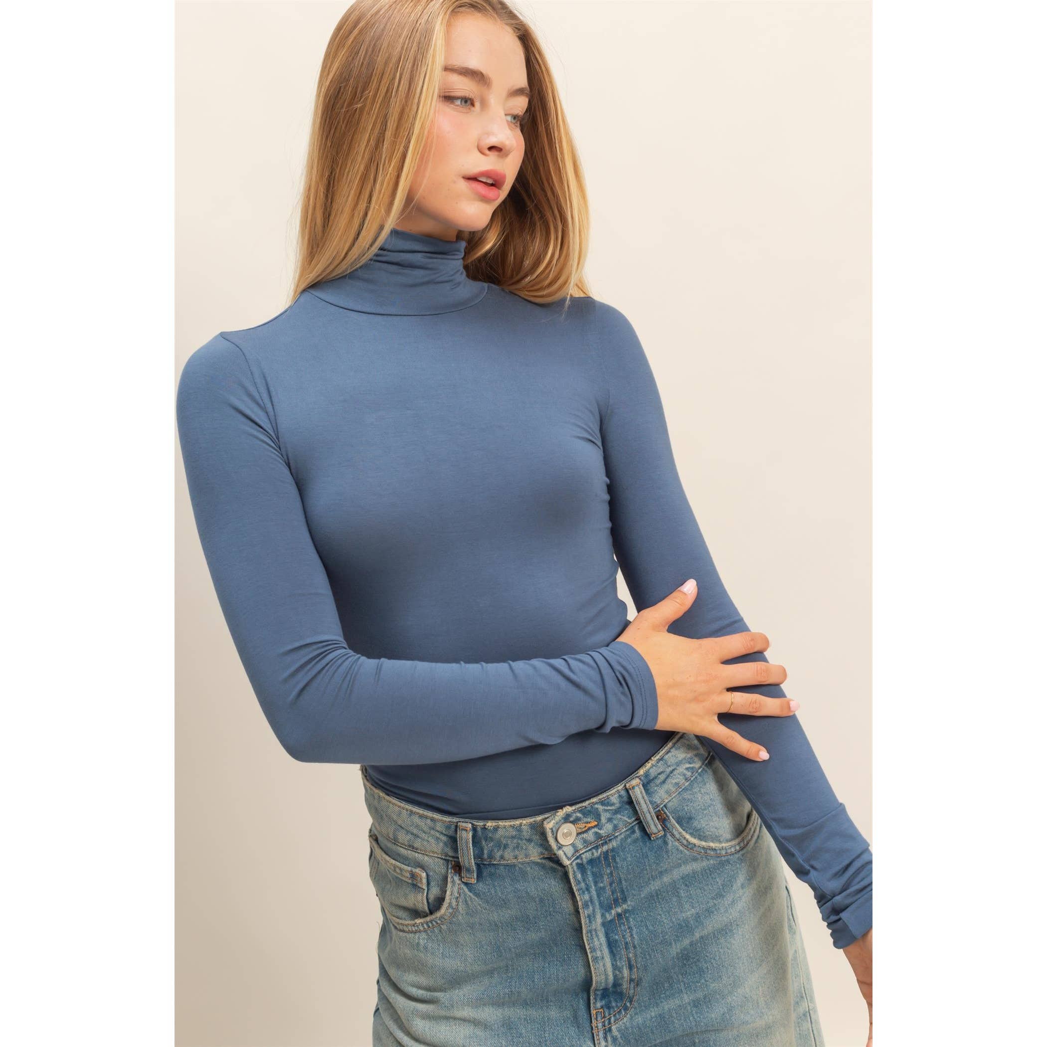 HYFVE - Wholesale Shirt - Women's - Turtleneck Long Sleeve Fitted Top4