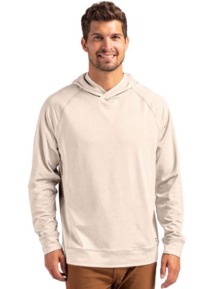 Cutter & Buck Adapt Knit Recycled Mens Heathered Hoodie for wholesale by Cutter & Buck