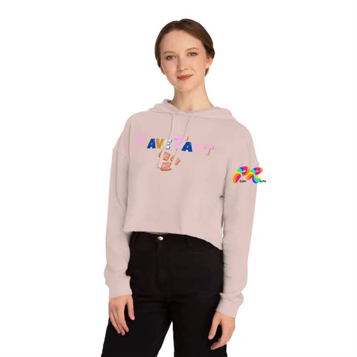Prism Raves – Hoodie – Mulher por atacado – Moletom com capuz Rave Tart Cropped12