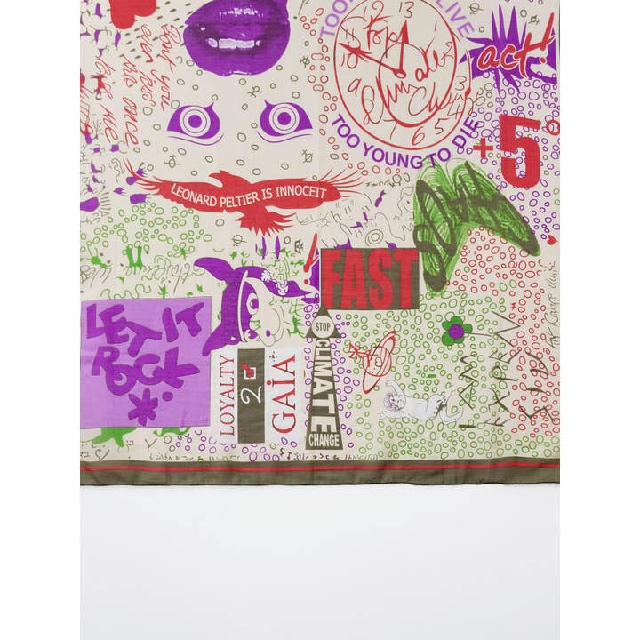 Raj Trading & Imports (USA) Inc. - Wholesale Scarf - Women's - Valeria Square Printed Airy Scarf1