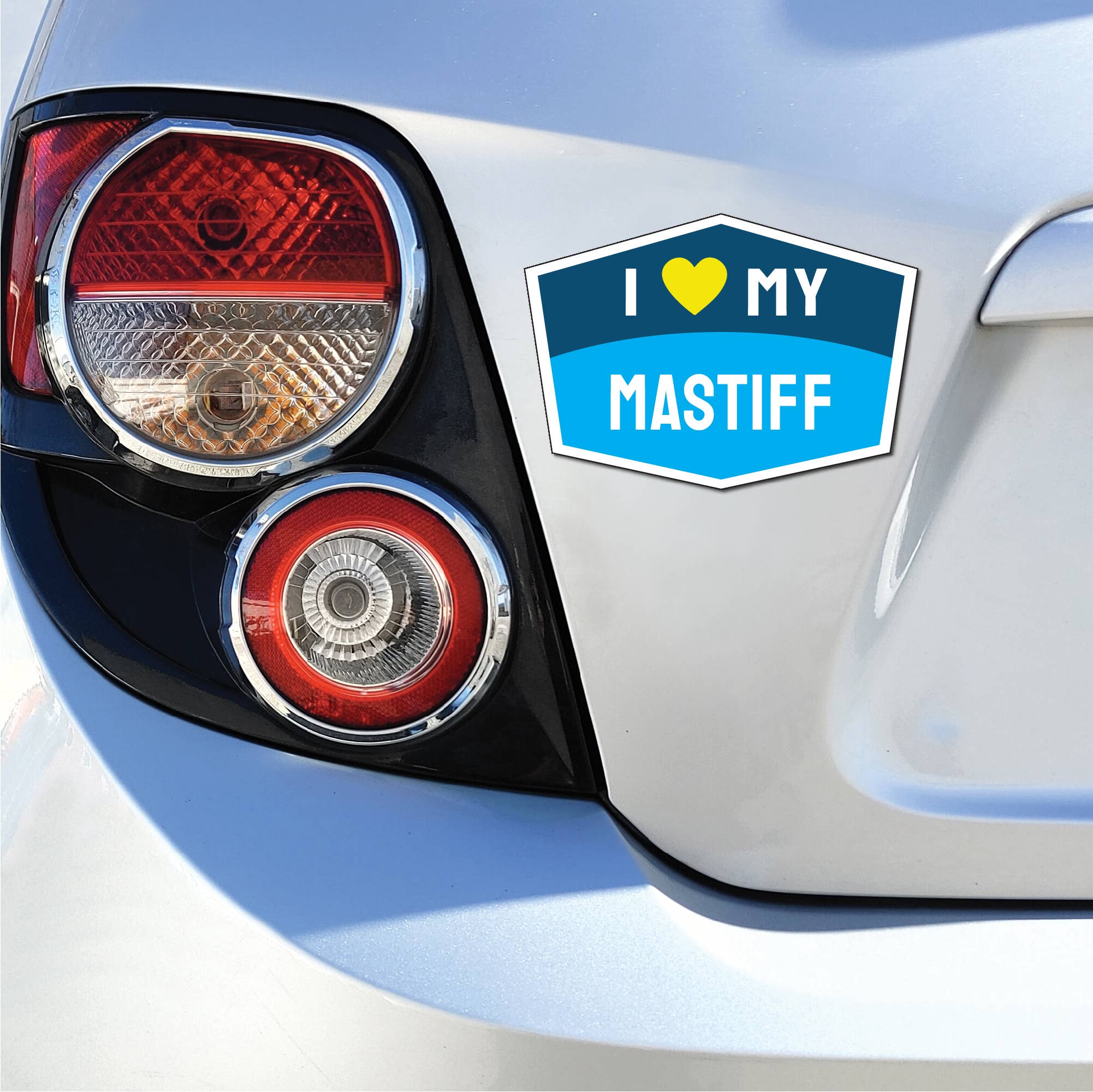 Imagine This Company - Wholesale Magnet - I Love My Mastiff Hexagon Shaped Magnet5