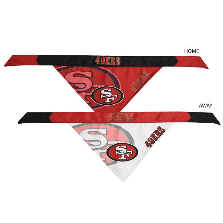 Ensemble de bandanas pour animaux de compagnie NFL San Francisco 49ers Home & Away pour la vente par Little Earth Productions