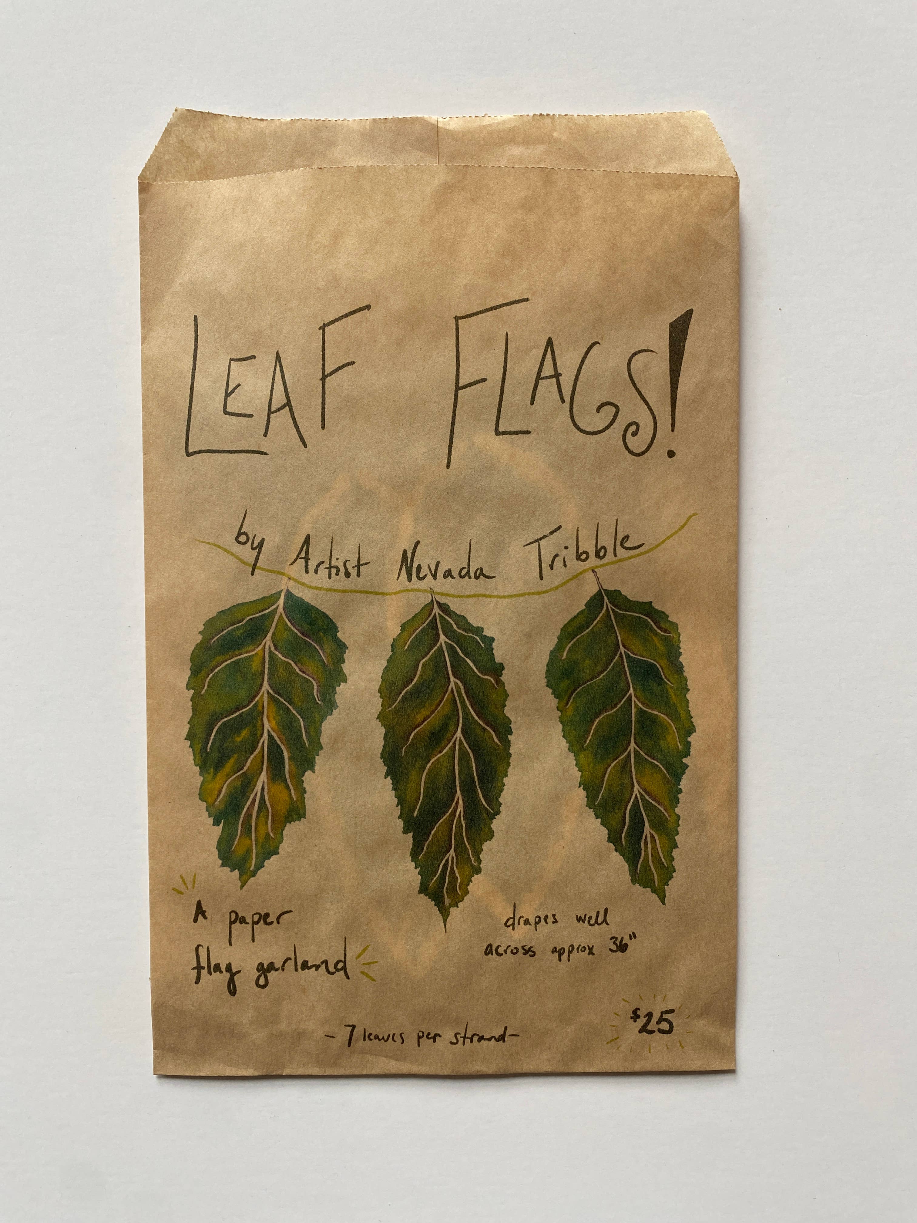 Nevada Tribble Art - Wholesale Wall Decor - Kids & Baby - Leaf Flag Garland4