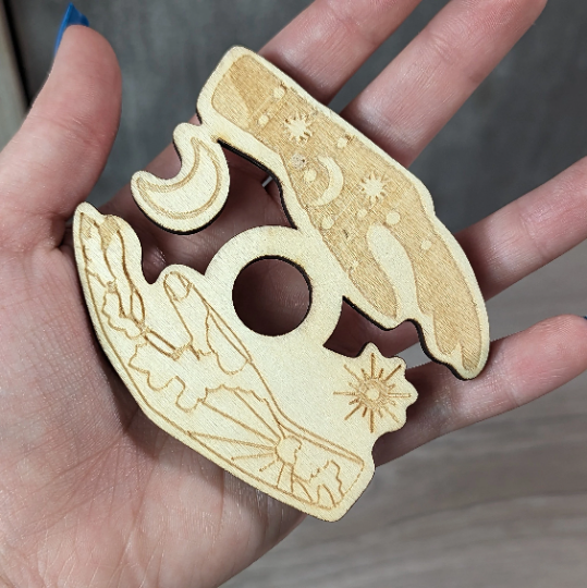 Keystone Crystals - Wholesale Decorative Tabletop Object - Wood Sphere Stand for Small Crystal Spheres – Themes8