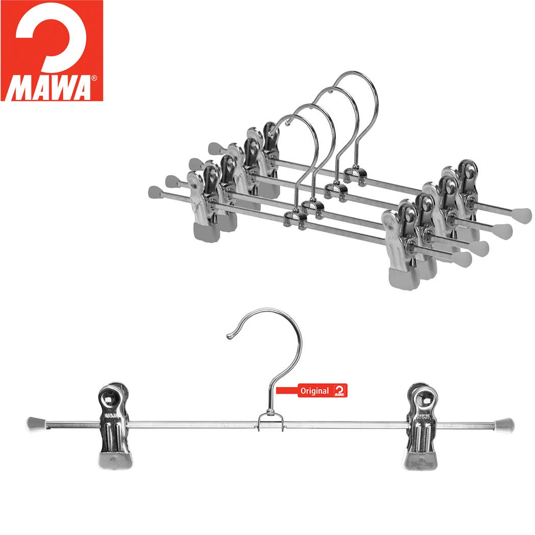 Reston Lloyd - Wholesale Clothes Hangers - MAWA, 16" Pant Clip Bar (4 Colors)5