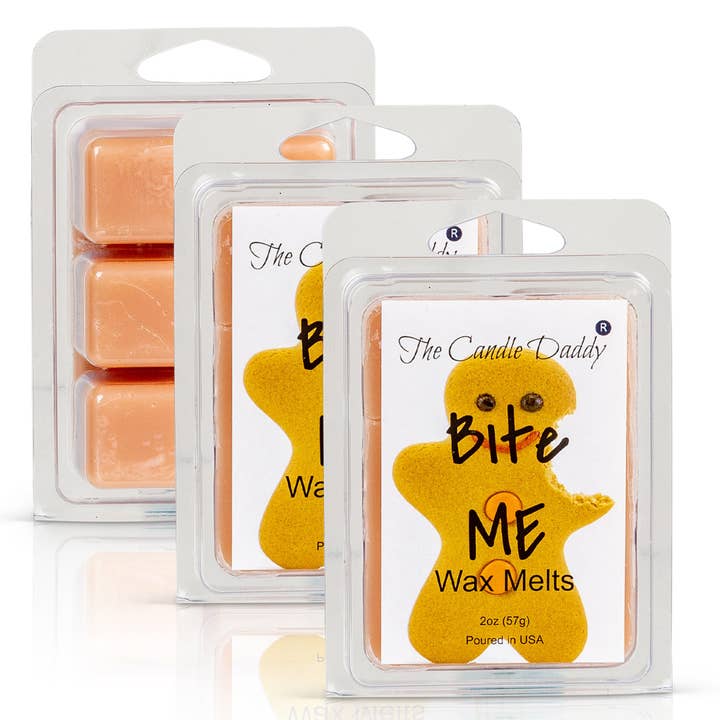 The Candle Daddy - Wholesale Wax Melt - Bite Me - Funny Christmas Gingerbread Cookie Scented