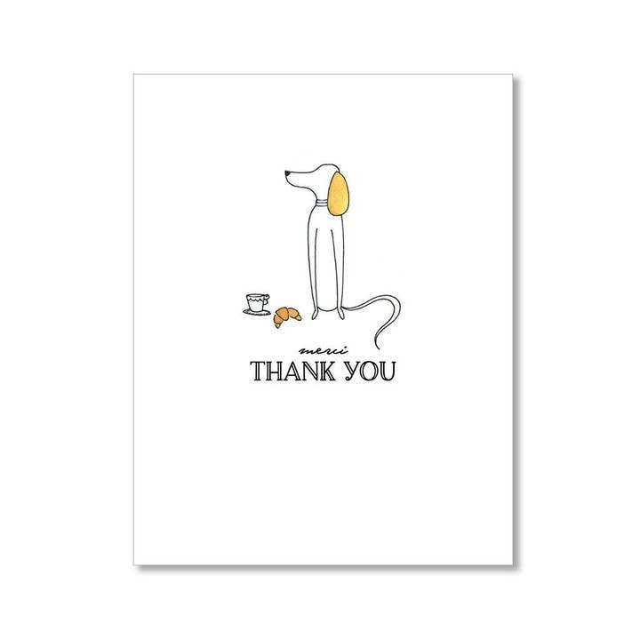 "MERCI" THANK YOU CARD for wholesale by LO in LONDON®
