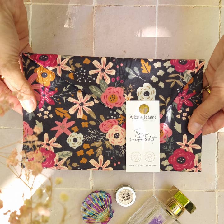 Sophie gecoate katoenen make-uptasje voor wholesale door Alice et Jeanne