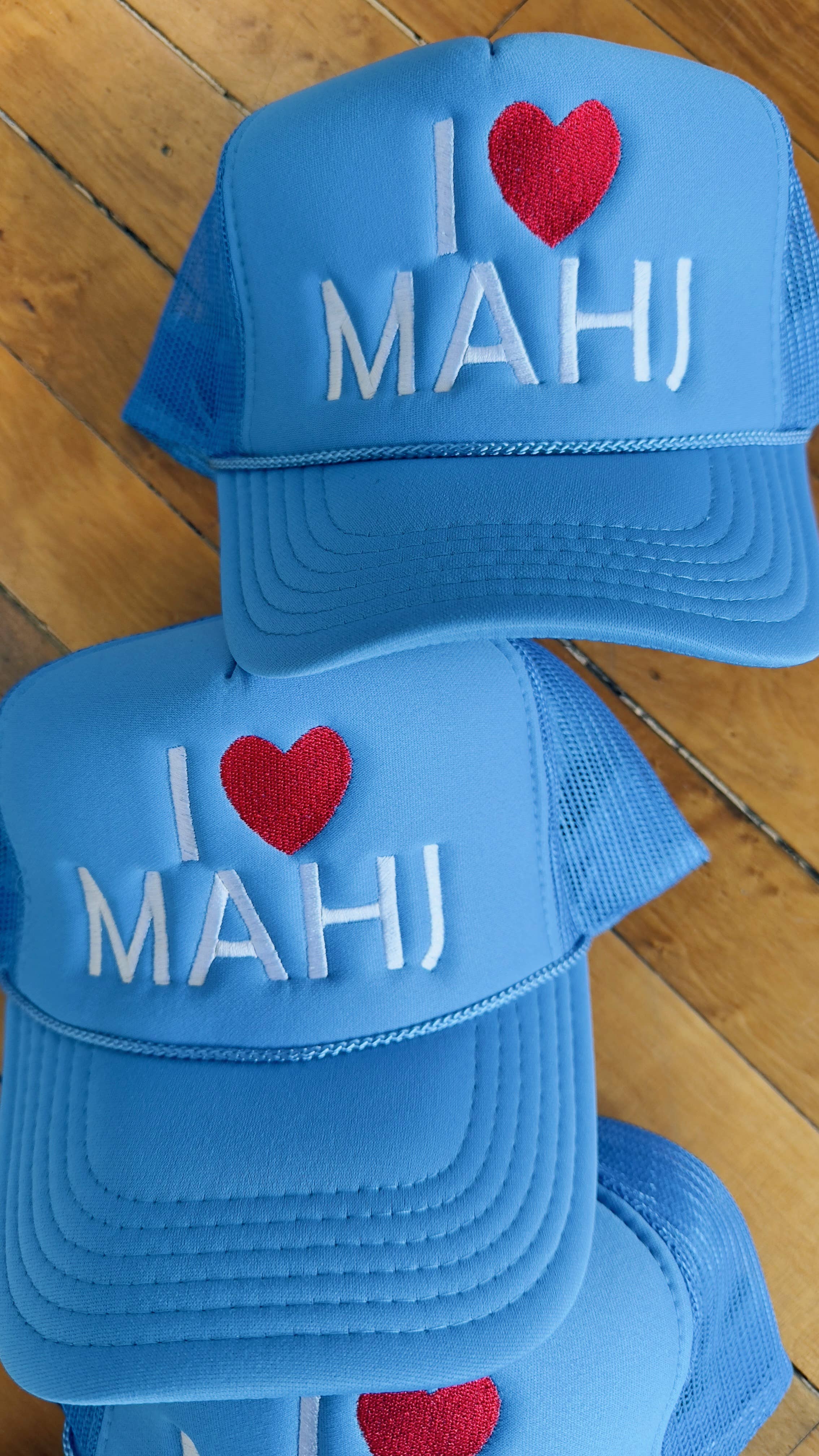 La Fête Goods - Wholesale Trucker Hat - Women's - I Heart Mahjong Trucker Hat1