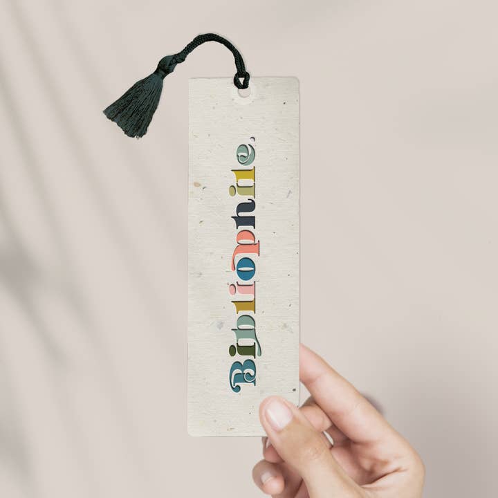 Segnalibro Bibliophile con nappina per la vendita all'ingrosso da parte di Victoria in Design