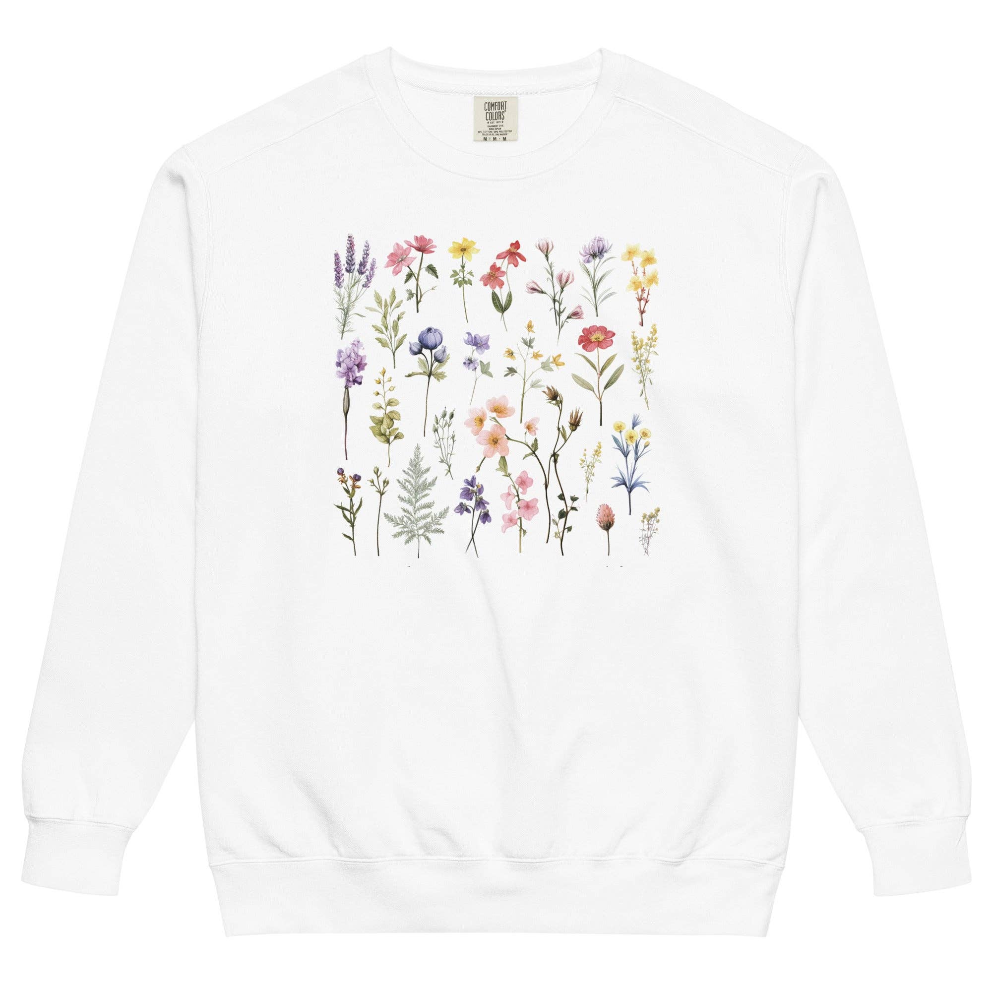 Keen Bee Studio - Wholesale Graphic Sweatshirt - Women's - Wildflowers Unisex garment-dyed sweatshirt9