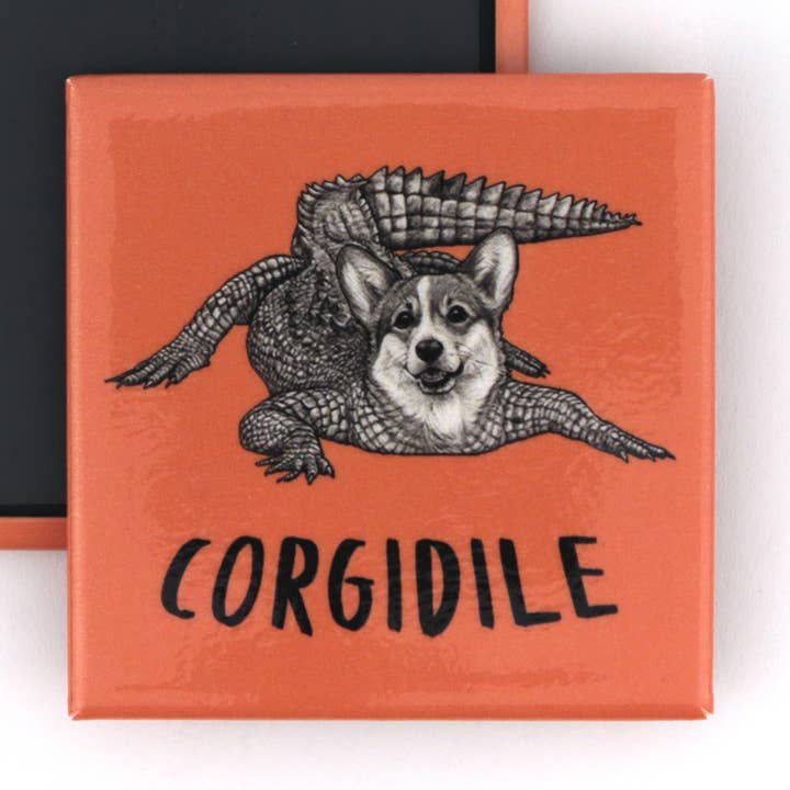 Corgidile 2" Kylskåp Magnet för wholesale av Whatif Creations