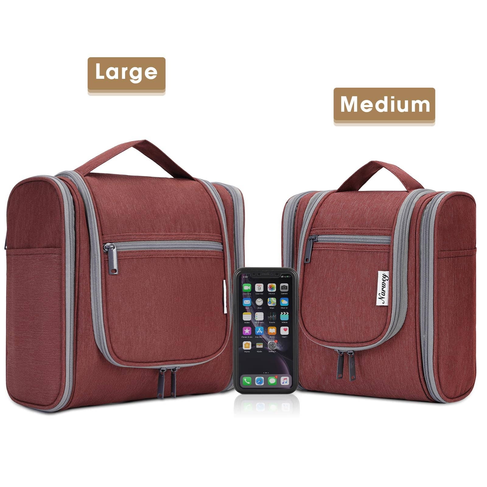 NARWEY INC - Wholesale Toiletry Bag - Women's - Large Hanging Toiletry Bag With Hook Cosmetics Organizer139