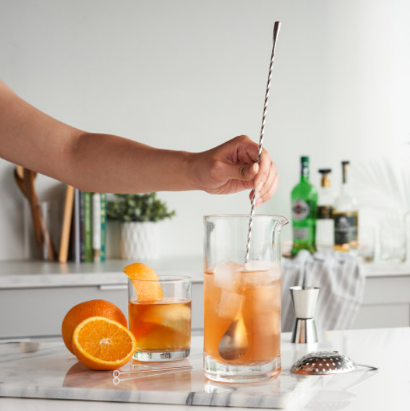 True Brands - Wholesale Measuring Spoon - Twirl Professional 15.75" Stainless Steel Weighted Bar Spoon3