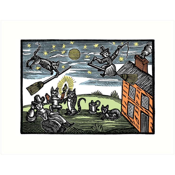 Witch Picnic | Halloween Greeting Card for wholesale by Lucca Paperworks