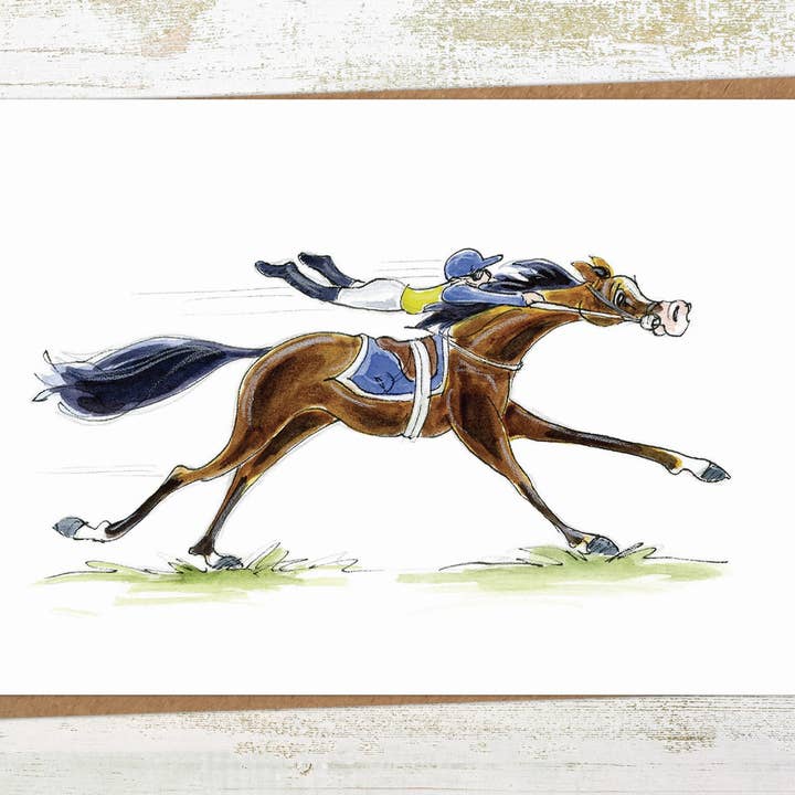 Pony Nut Gifts - Wholesale Birthday Card - The Apprentice - Funny Horse Racing Greeting / Birthday Card