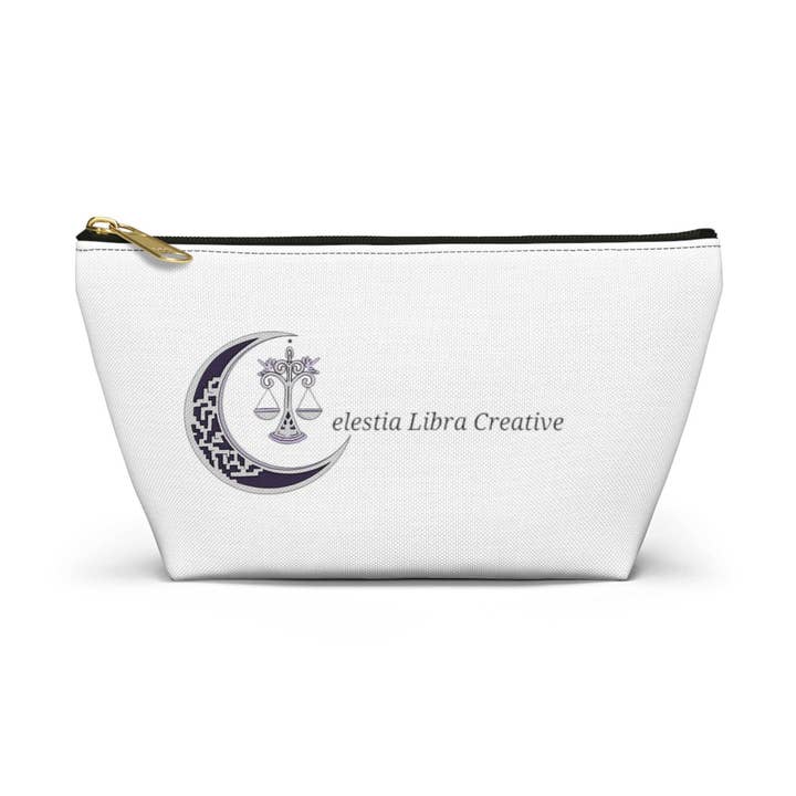 customized accessory Pouch w T-bottom for wholesale by Celestia Libra Creative