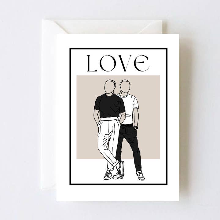 Love Engagement, Wedding or Anniversary Card for wholesale by STETCH