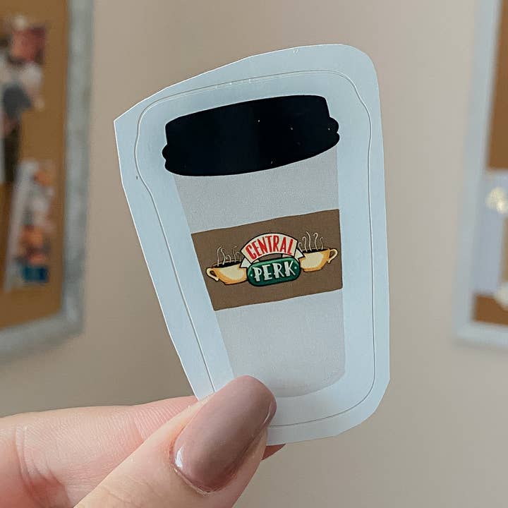 Autocollant café Central Perk pour la vente par Sydney Smith Design Co.