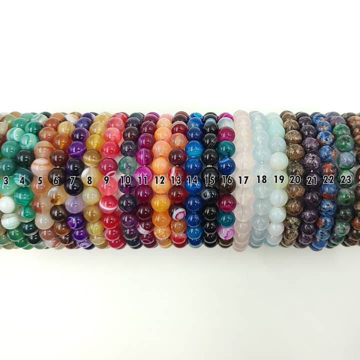 Stacking Agate Jewelry Gemstone Bracelet BR042 for wholesale by Beads Creation