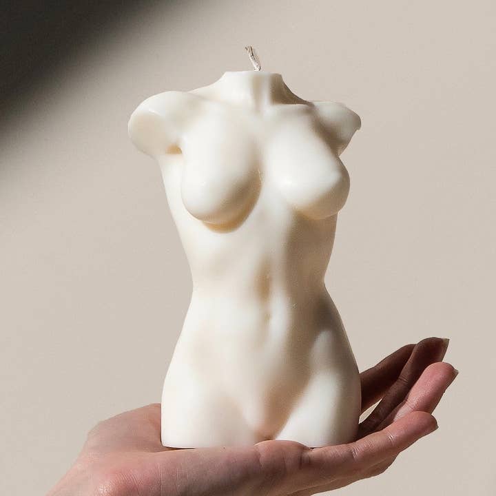 Ancient Candle Co. La Femme female torso candle for wholesale by Ancient Candle Co.
