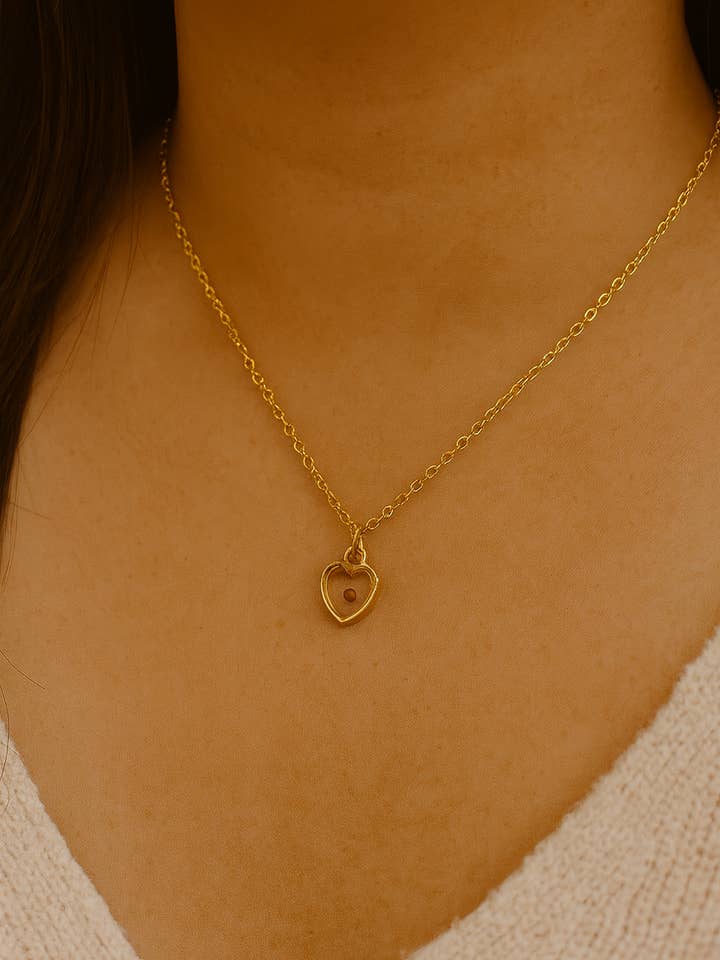 Gold & Silver Mustard Seed Necklace –Christian Valentine's for wholesale by Saved By Christ Design