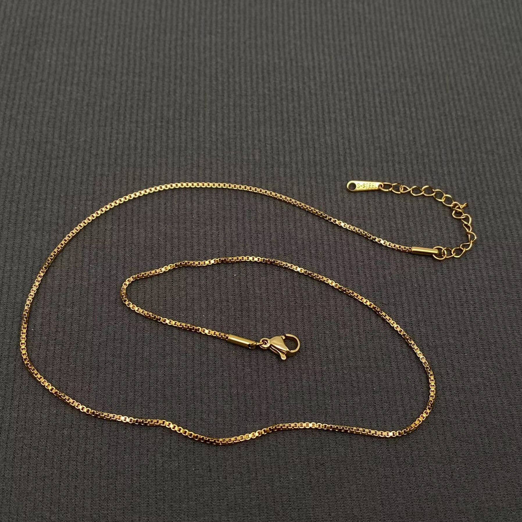 Mio Queena - Wholesale Extender Chain - DIY Accessories for Necklaces 18K Golden S.Steel Chain - FGS4