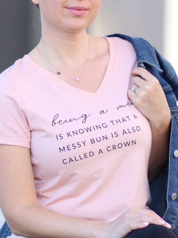 Mama T-Shirt, Messy Bun Shirt, Mothers Day, for wholesale by Hello Beauty Full & Co.