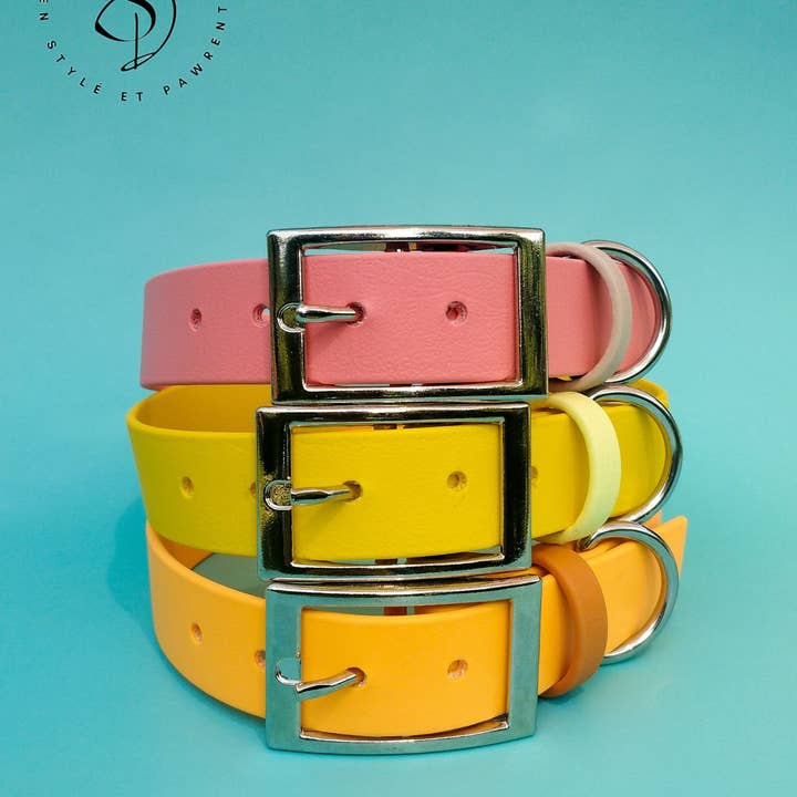 Stylidog - Wholesale Pet Collar - Dog - Apricot, Biothane dog collar handmade in France
