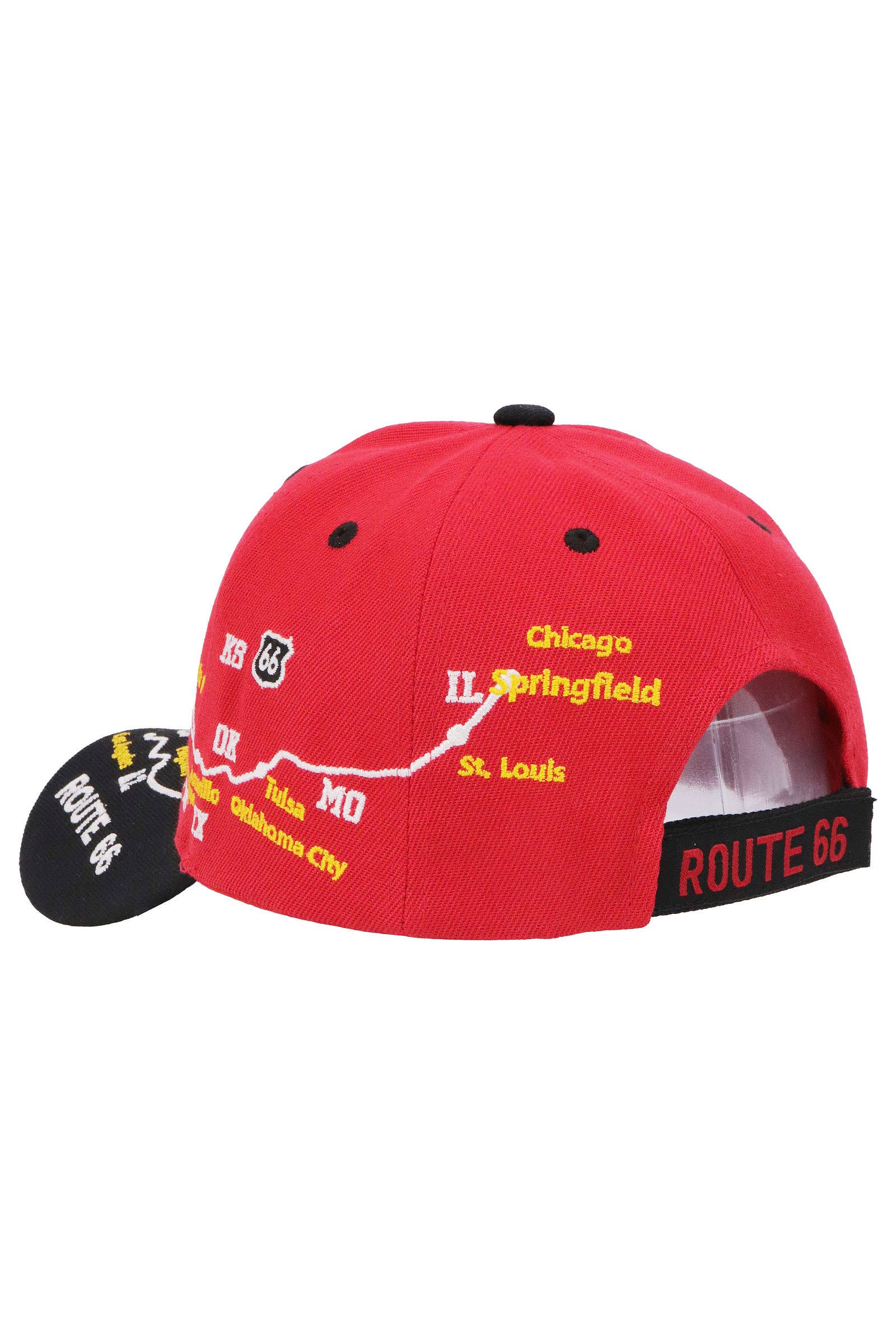 Cap Zone – wholesale Baseball cap – Unisex – Route 66 Road Map Polyester Baseball Cap7