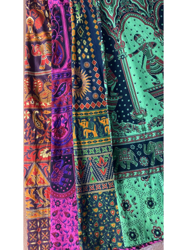 Katmandu Trading Co. - Wholesale Skirt – Women’s - Indian Cotton Print Wrap Skirt (Assorted)2