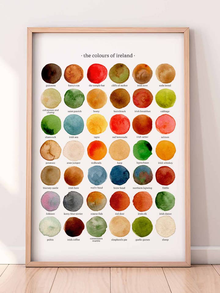 The Colours of Ireland Print for wholesale by By Tilly