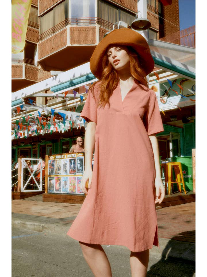 Cottyfish – wholesale Dress – Women's – CANDY PINK TUNIC DRESS