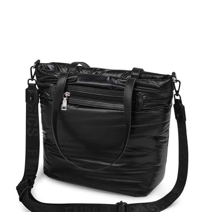FUN & BASICS - Venta al por mayor Bolso con asas - Mujer - Bolso tote para mujer fun&basics HENDRIX de nylon negro