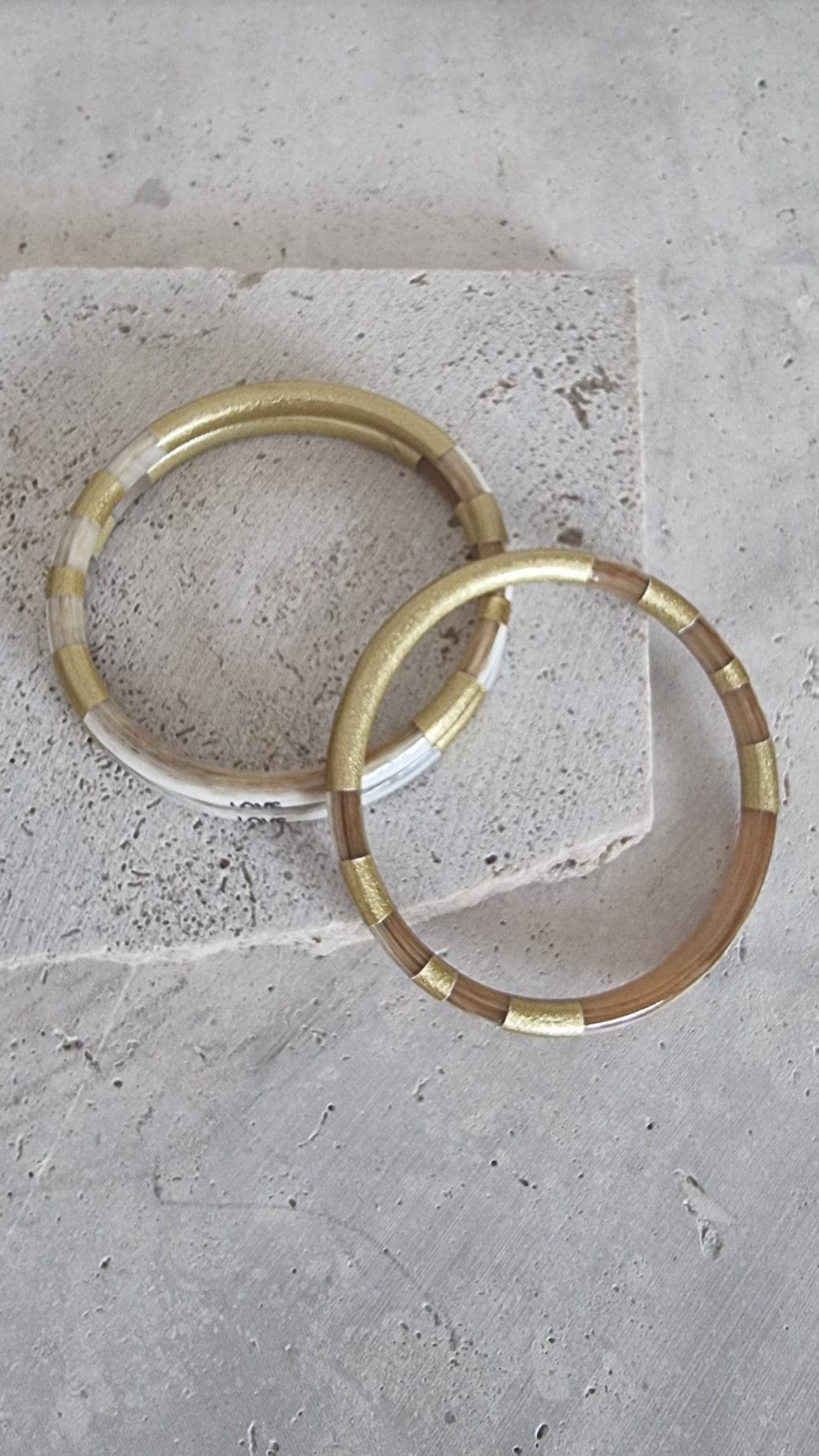 Le Coin Sauvage - Wholesale Bangle Bracelet - Horn Bangle Bracelet - Message - Love - 5 mm2